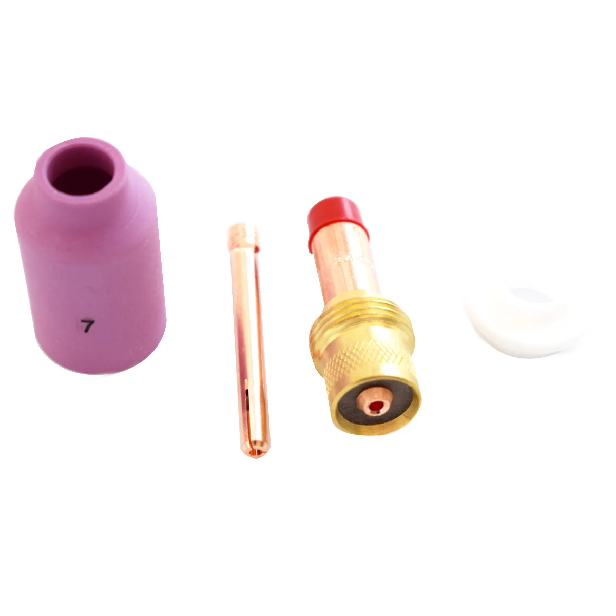 #7 TIG Gas Lens KIT Nozzle Gas Lens Body Collet 54N01 For Welding Torch PTA DB SR WP17 18 26