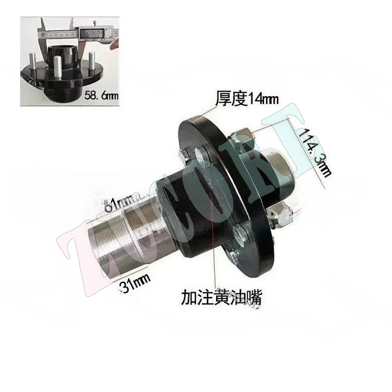 تحمل مقعد محور العجلة مقطورة رمح الرأس ، هابا رئيس مستقيم رمح حامل الجمعية 4 ثقوب 5 ثقوب 6 ثقوب تحمل