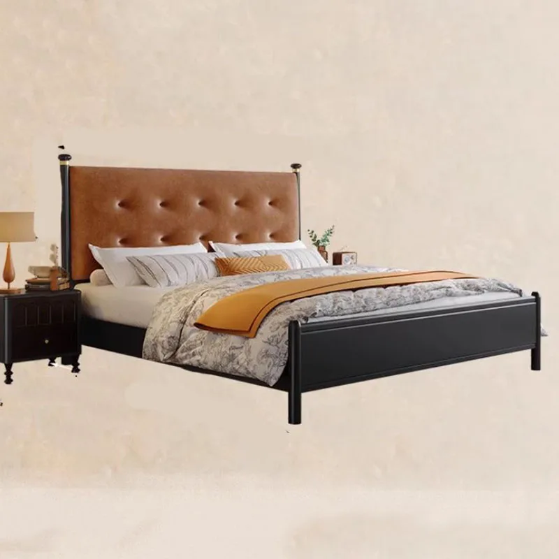 سرير مزدوج للنوم المنفوش للعائلة، سرير مزدوج أمريكي أنيق عالي الجودة، أثاث غرفة نوم Muebles Para Cuarto Recamara #5