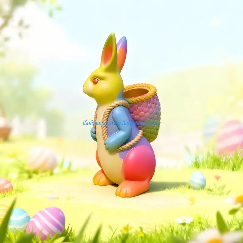 قالب سيليكون على شكل أرانب عيد الفصح 573B لصابون الشموع والحرف المنزلية
