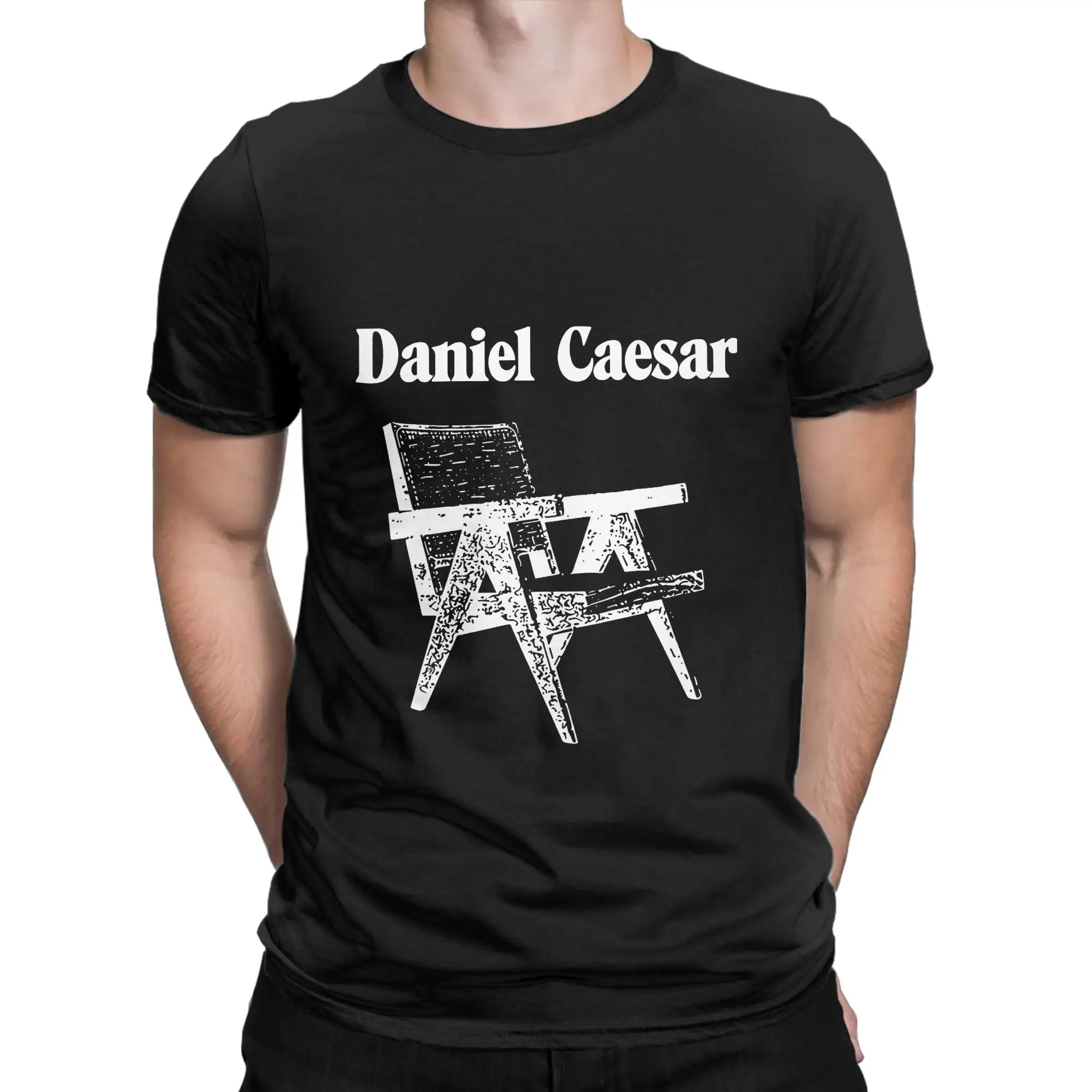 Daniel Caesar  T-Shirt Beach  Hipster T-Shirts Men Cotton Crewneck Plus Size Tees Short-Sleeved Y2K Casual Tshirt