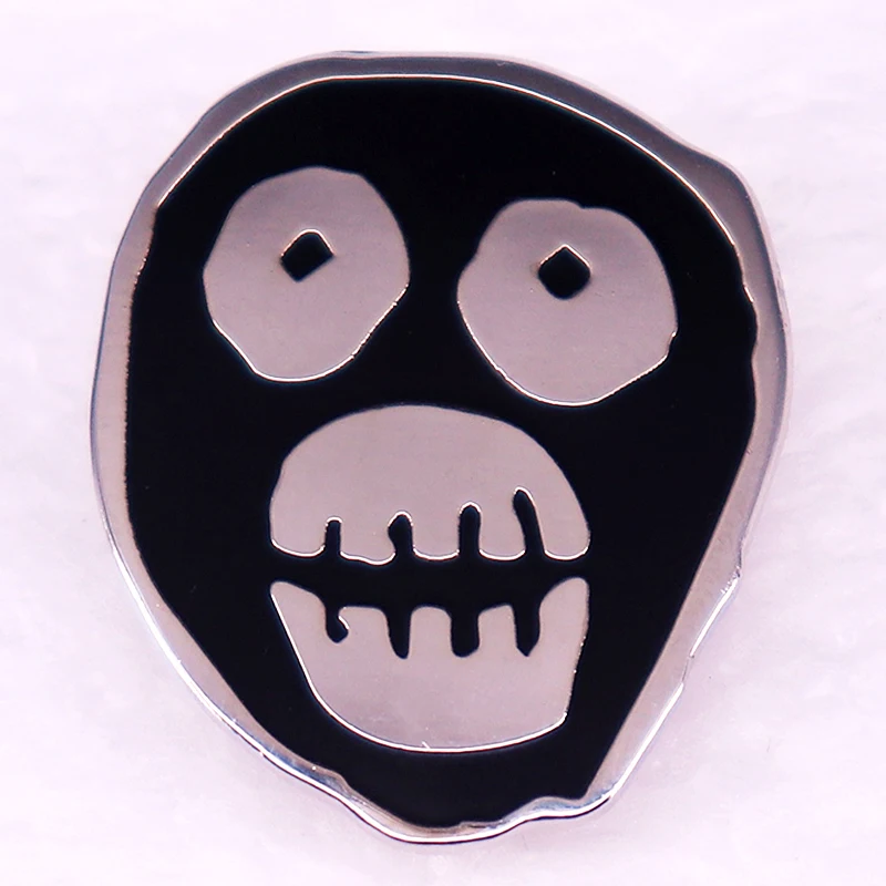 British Comedy Troupe Mask Logo Enamel Pin Brooch Jewelry Gift