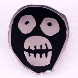 British Comedy Troupe Mask Logo Enamel Pin Brooch Jewelry Gift