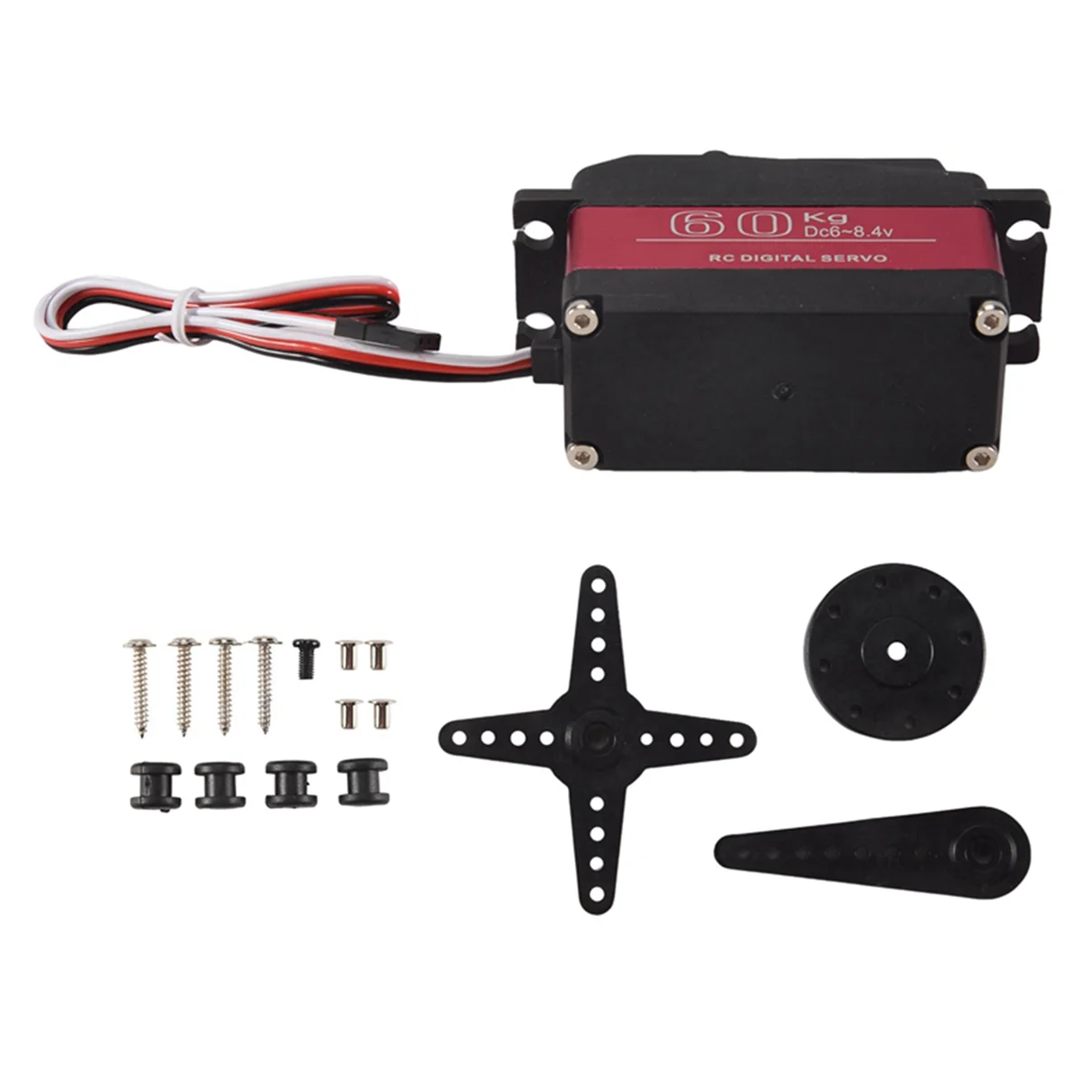 ABQR 1Piece DS5160 60Kg 8.4V High Voltage Waterproof Digital Servo for 1:5 RC Car SAVOX-0236 XL 5T Robot Arm 270 Servo