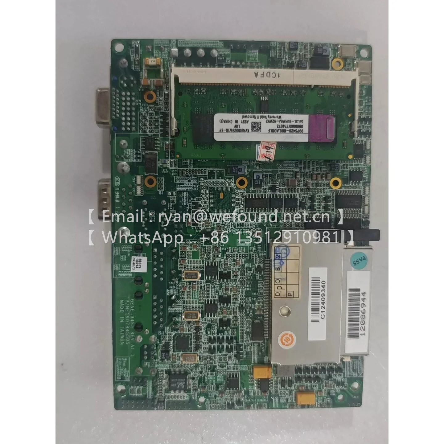GENE-9455 REV.A1 Ingebouwde computer met één bord