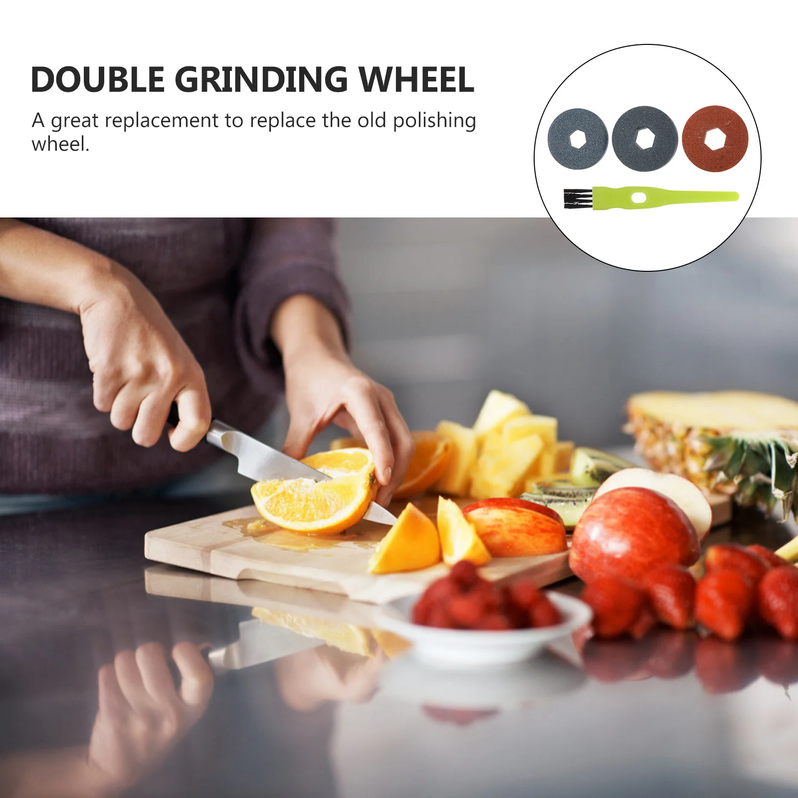 

4pcs Polishing Kit Grinding Wheels For Knife Sharpening Grinding Stones Brush Sharpener Accessories Sanding Wheel Set