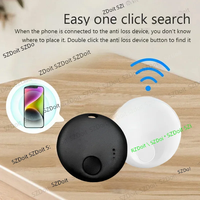 Work with Apple Find My APP Smart Bluetooth GPS Tracker ITag Anti Lost Reminder Device MFI Rated Locator Car Key Pet Kids Finder