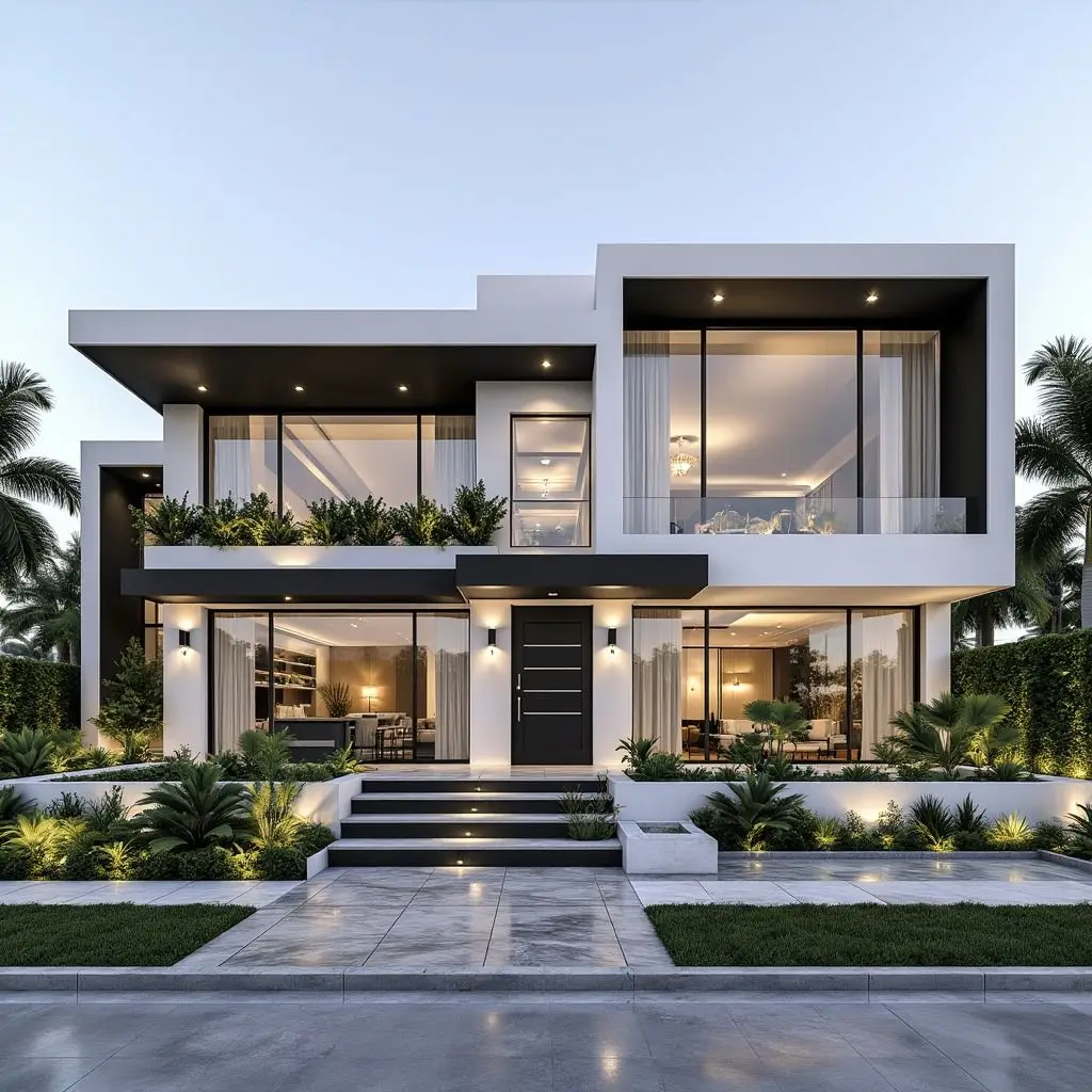 Fully Equipped Modular Prefabricated Villa 2 Bed 2 Bath Pantry Laundry Steel Light House