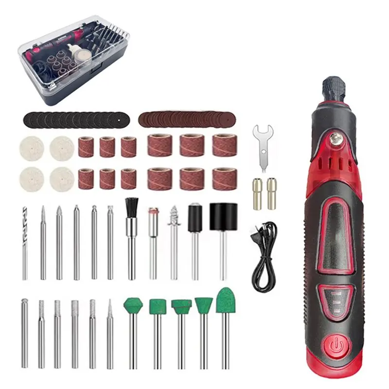 ABJO-Accessories Engraving Pen Grinder 82 With 3-Speed Adjustment For Grinding, Honing, Cutting, Drilling, Deburring And Polishi