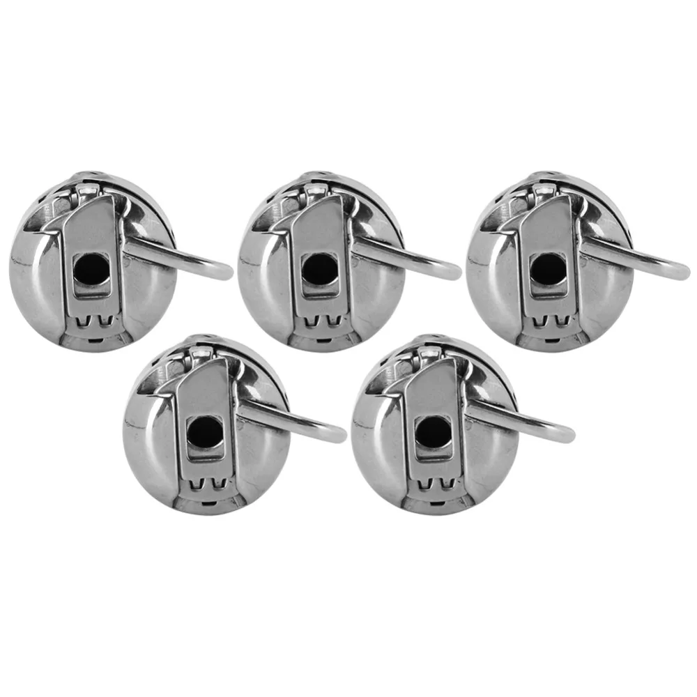 

5PCs Lightweight Bobbin Case Universal Household Sewing Machine Bobbin Case Stainless Steel Old Fashioned Sewing Bobbin Case