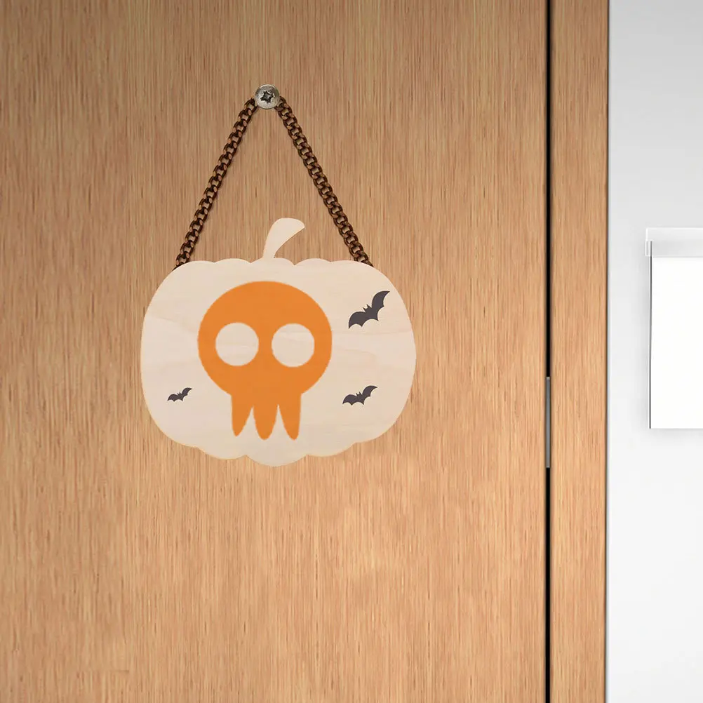 

4Pcs Halloween Pumpkin Wooden Slices Unfinished Wood DIY Craft for Kids Graffiti Chip Decoration Unfinished Pumpkin Cutout