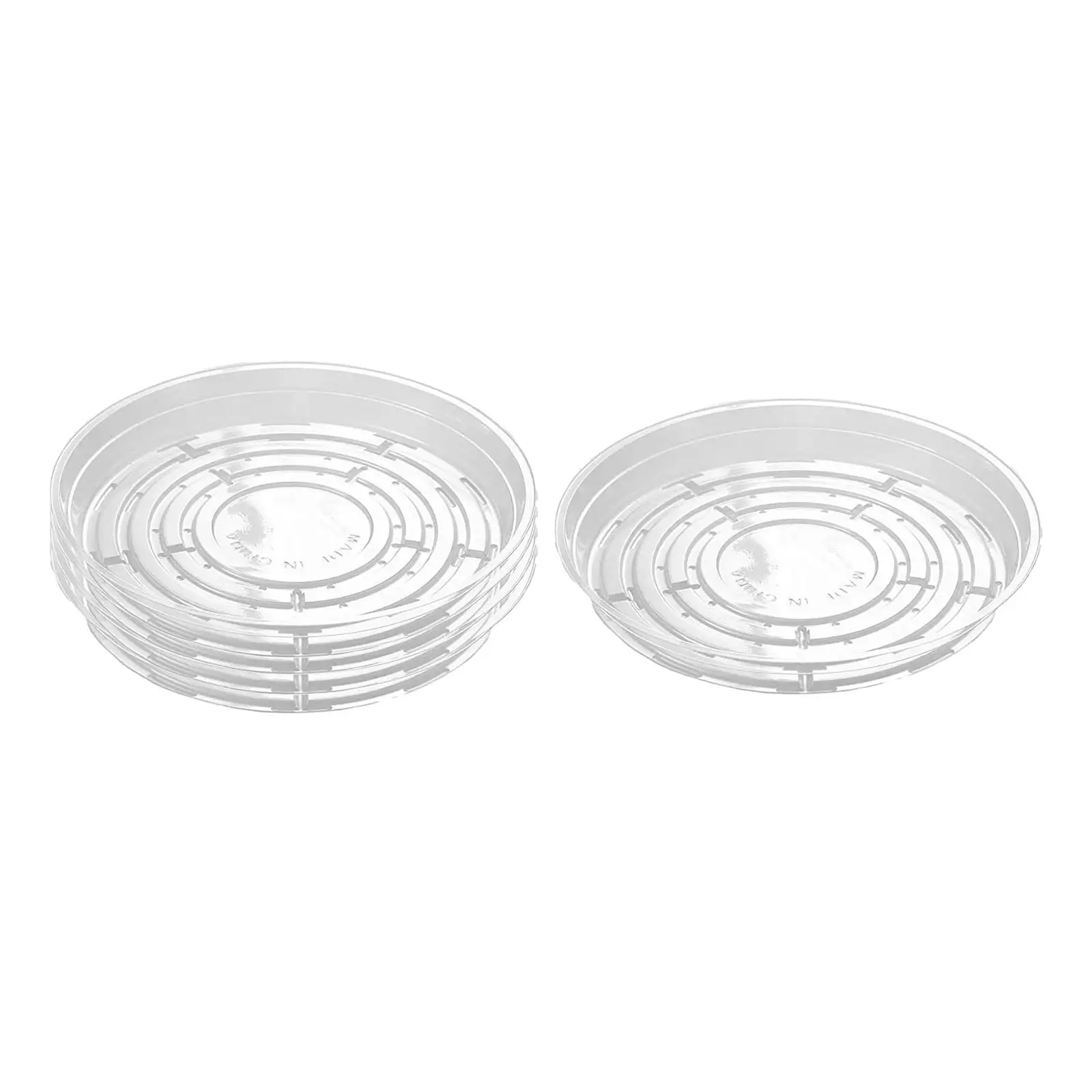 Round Plastic Saucer Tray Planter Water Catcher Heavy Duty No Hole Drip Tray for Home Indoor Outdoor Plant Pots