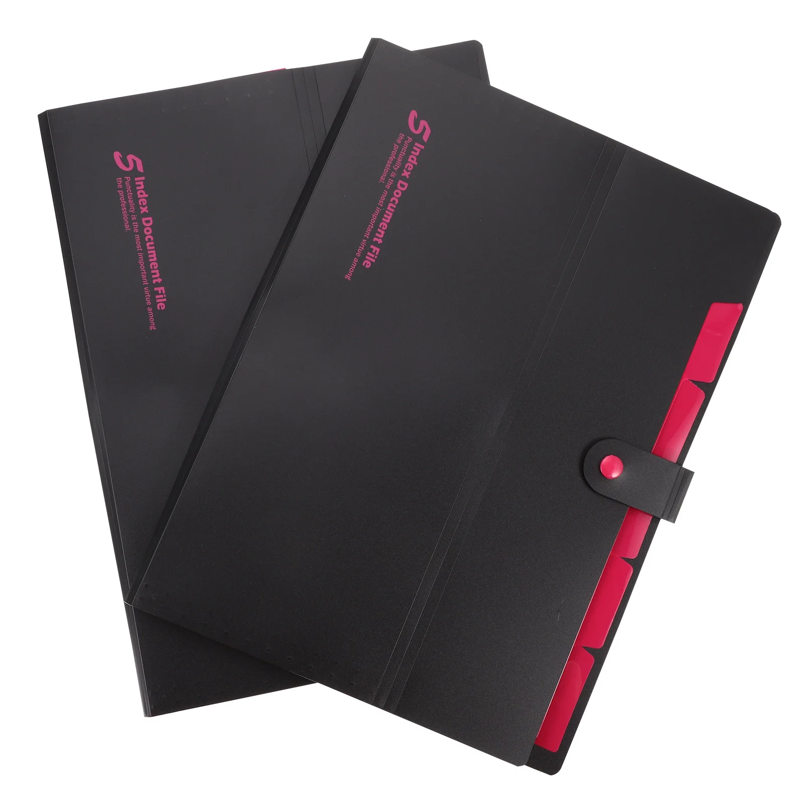 

2Pcs Simple Design File Folder Multi-Compartment Document Storage Bag Portable Organizer for Travel Work Use File Folder