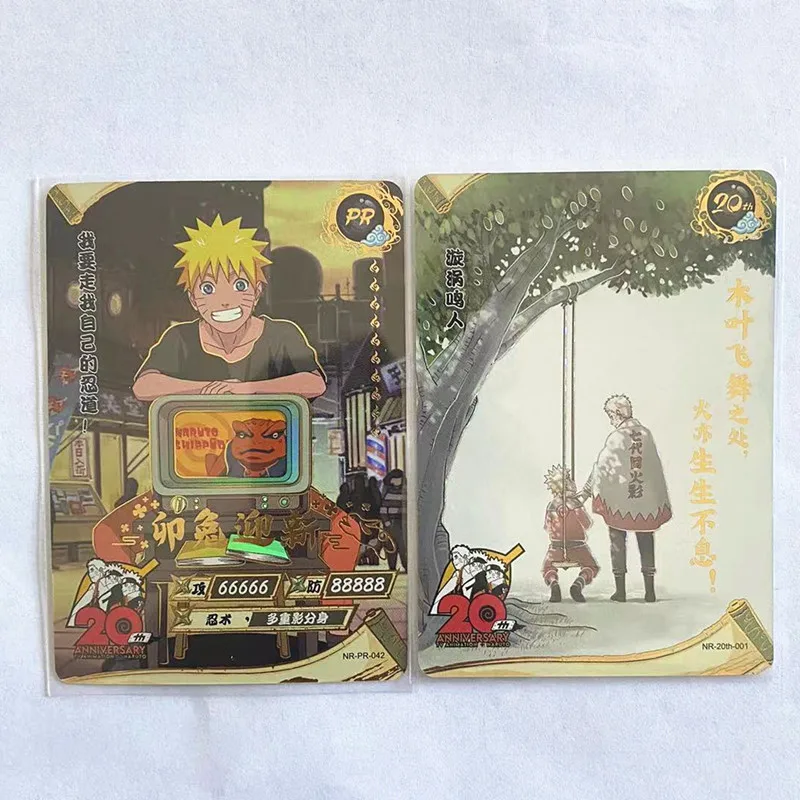 2023 New kyou Anime Naruto Card 20th anniversary Rare Anime Character Collection Card regalo giocattolo per bambini