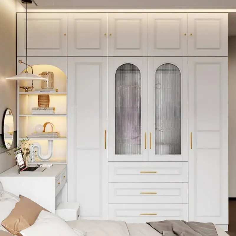 Modern Nordic Elegant Wardrobes Wood Organize Wooden Clothes Closet Wardrobes Bedroom Luxury Guarda Roupa Home Furniture