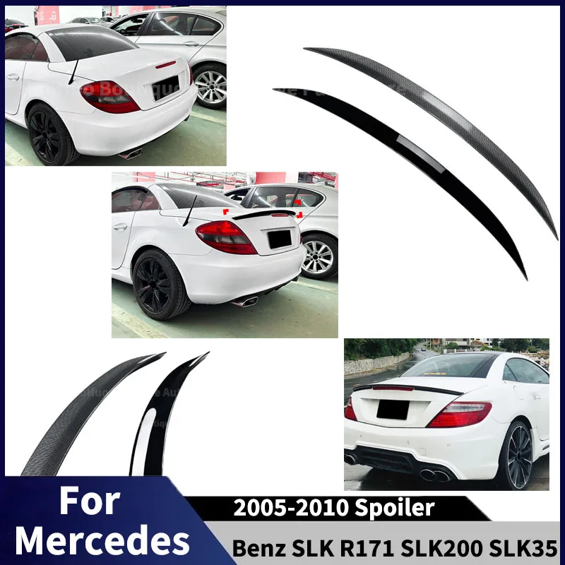 Rear Trunk Spoiler Wing Lip For Mercedes Benz SLK R171 SLK200 SLK35 SLK280 SLK300 2005-2010 Fixed Wind Wing Accessories Body kit