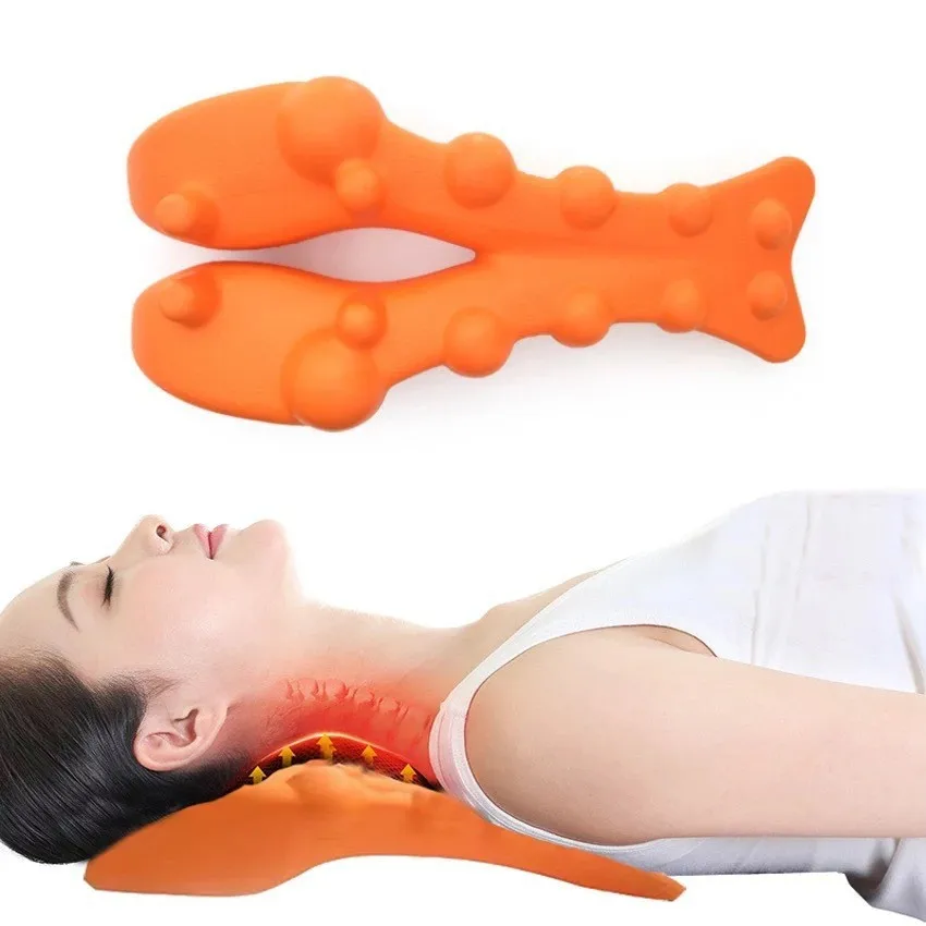 Cervical Traction Device Neck Stretcher Massager for Neck Shoulder Stretcher Trigger Point Massager Tool Neck Support Device
