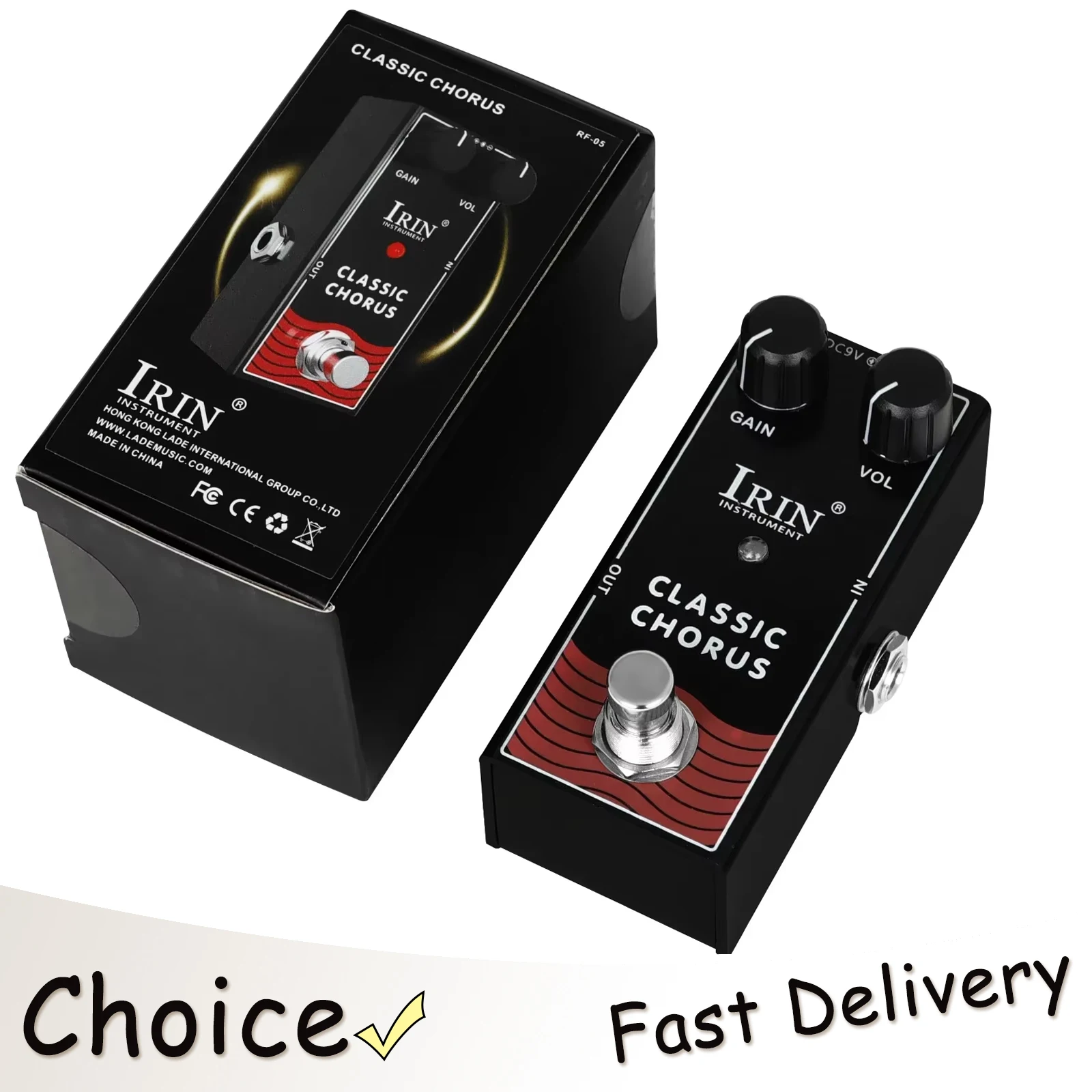 

IRIN RF-05 Classic Chorus Electric Guitar Effect Pedals Crisp Chorus Tone Embellishment Effect True Bypass Pedal Guitar Parts