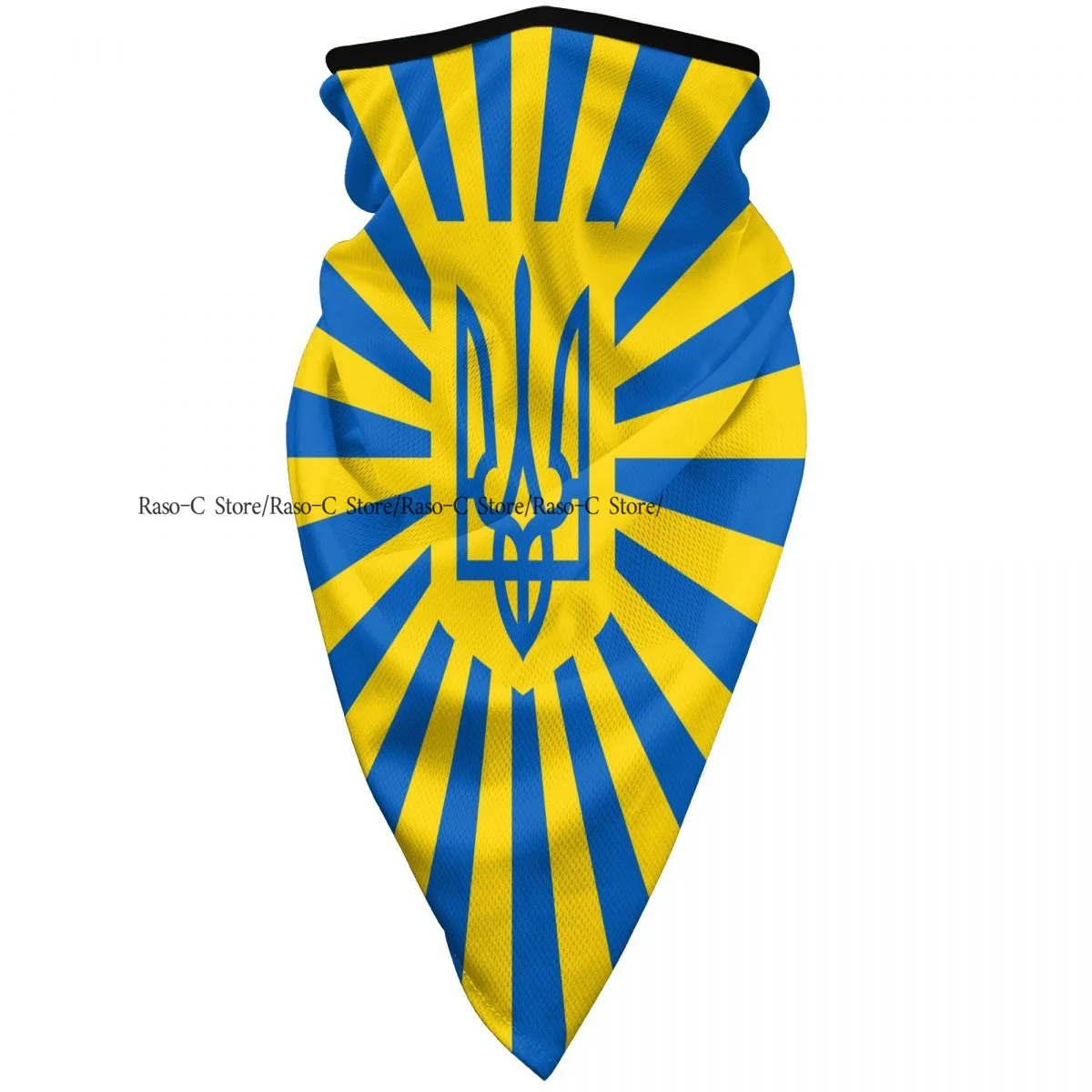 Windproof Dust Face Mask Ukraine Flag Breathable Ice Silk Neck Cover Balaclava Bandana Scarf Wrap