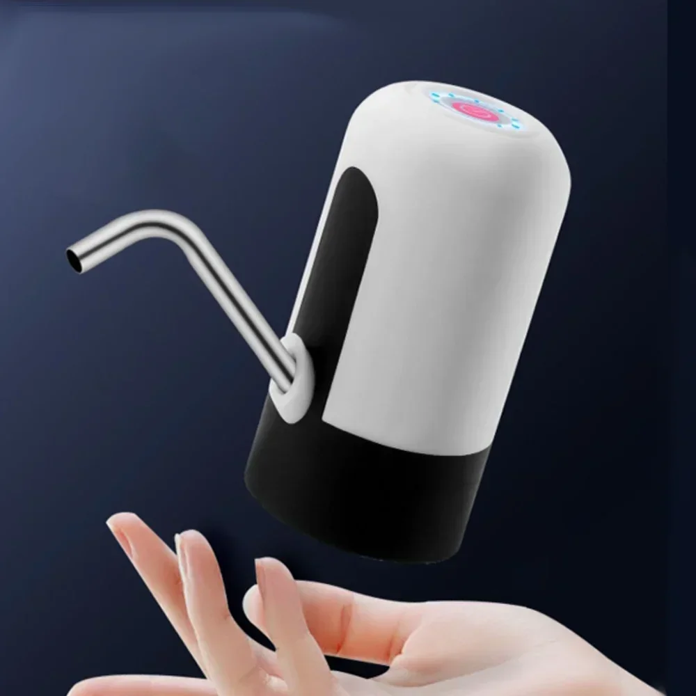 مضخة توزيع مياه قابلة لإعادة الشحن عبر USB، مستخرج مياه برميل، حل فعال لضخ المياه، مثالية للمنزل أو المكتب