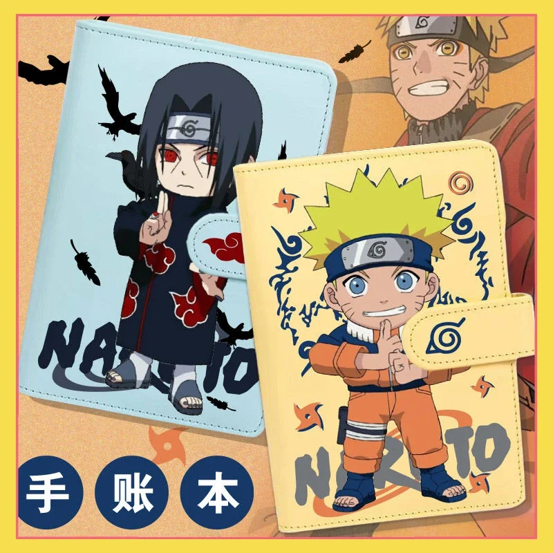 Anime Naruto peripheral account book, cartoon elementary school notebook, binder, portable diary, birthday gift