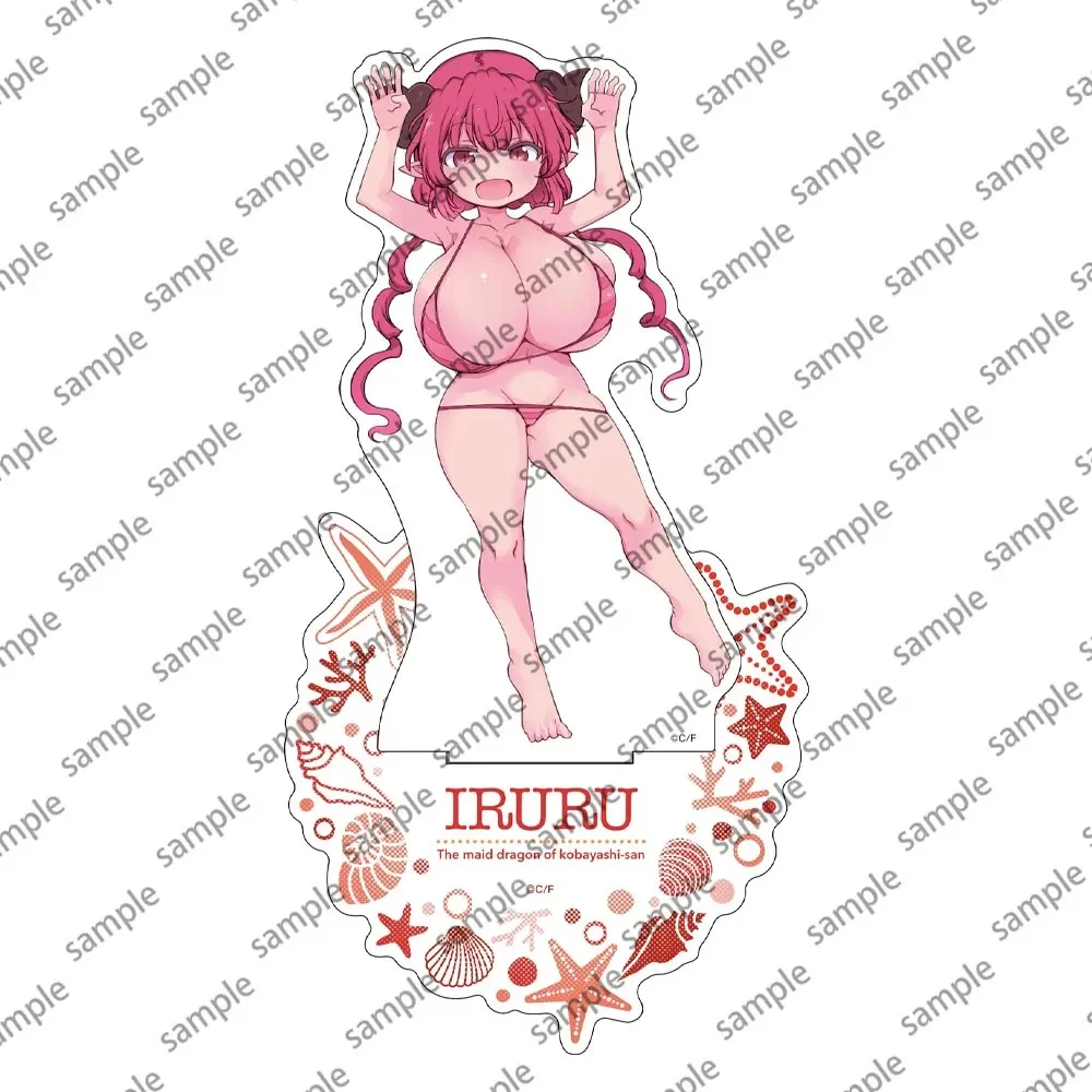 Anime Miss Tohru Kanna Acrylic Stand Plate Toy Kobayashi's Cartoon Dragon Figure DIY Desk  Maid S Decoration Accessories Gift - Image 5