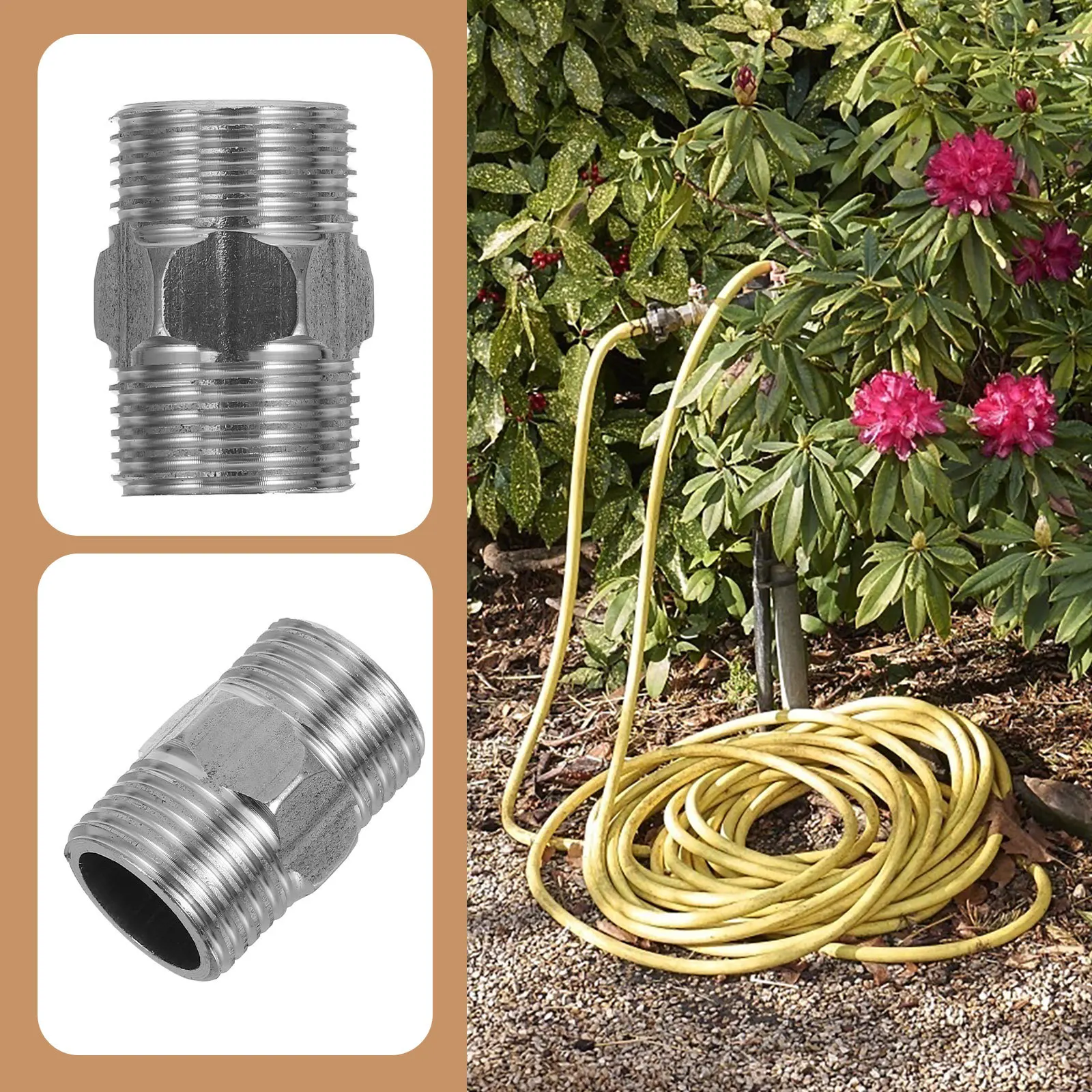 10 قطعة الفولاذ المقاوم للصدأ 4-نقطة موضوع خارجي وصلة أنابيب ل Pex أنابيب الحديد النحاس مانعة للتسرب موصل السباكة اقتران