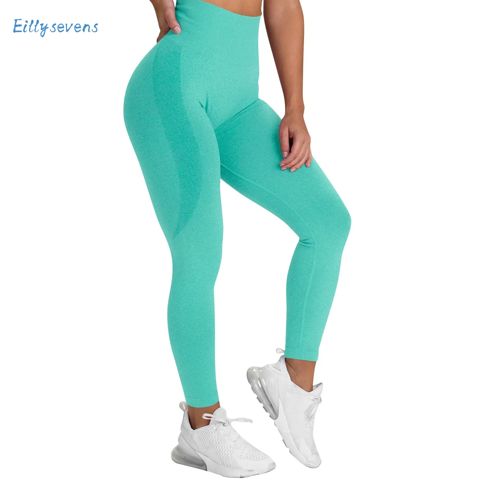 

Arrival Fitness Running Leggings Sport Solid Color Hip Lift High Waist Stretch Yoga Pants For Women Leisure Slim Fit Pants