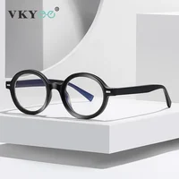 VICKY, gafas clásicas redondas con monturas pequeñas para hombre, gafas de lectura antiluz azul, gafas graduadas personalizables para miopía e hipermetropía 2092