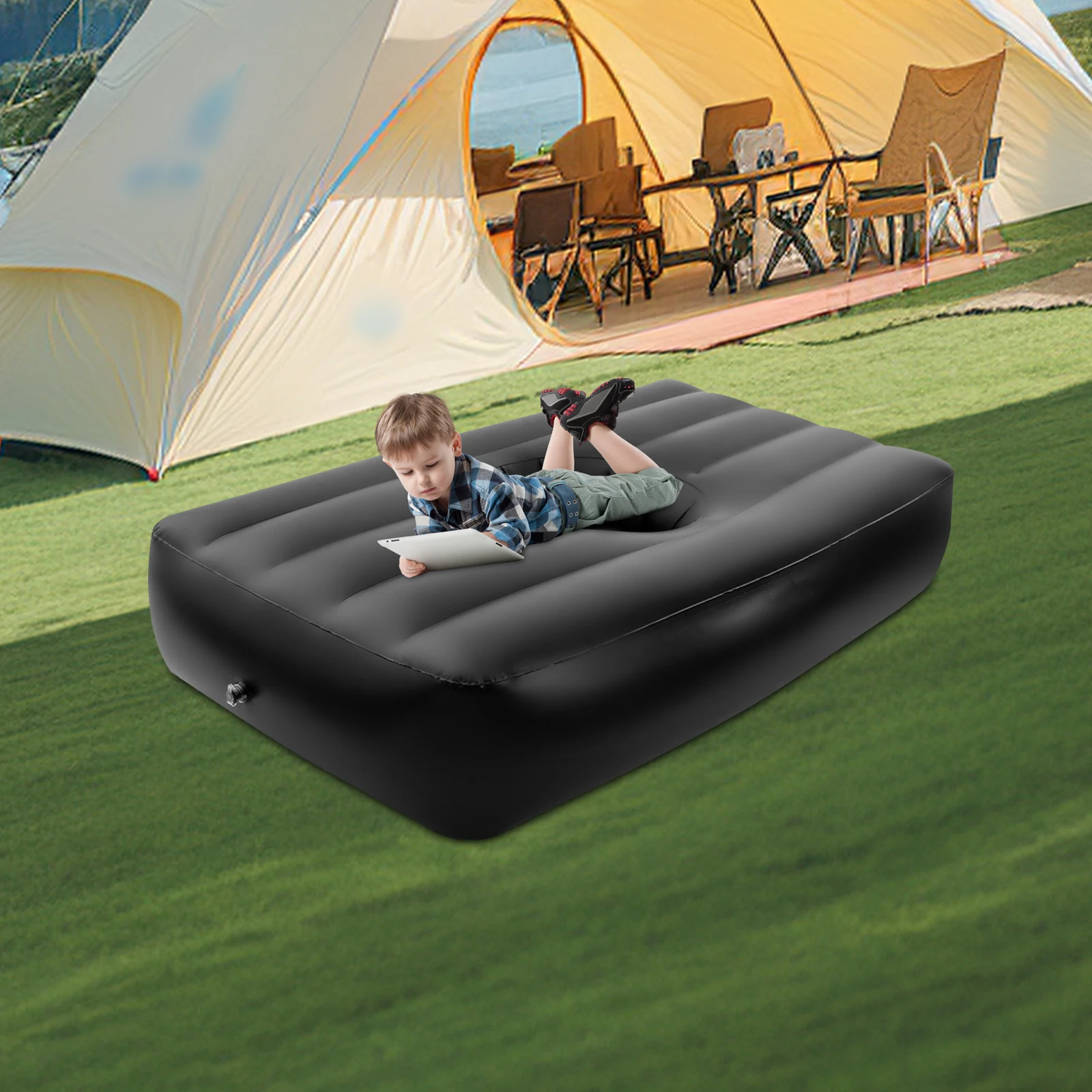 

Идеальная подарочная надувная кровать с центральным отверстием и клапаном против протечек, подходит для послеоперационного восстановления и сценариев активного отдыха