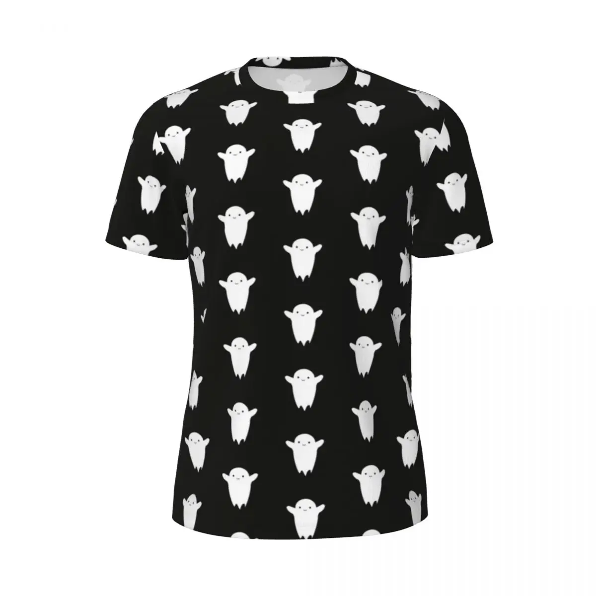 Chibi Ghost Sportswear T-Shirt Beach Cute Halloween Print Vintage T Shirts Fashion Tee Shirt For Men Printed Tees Plus Size