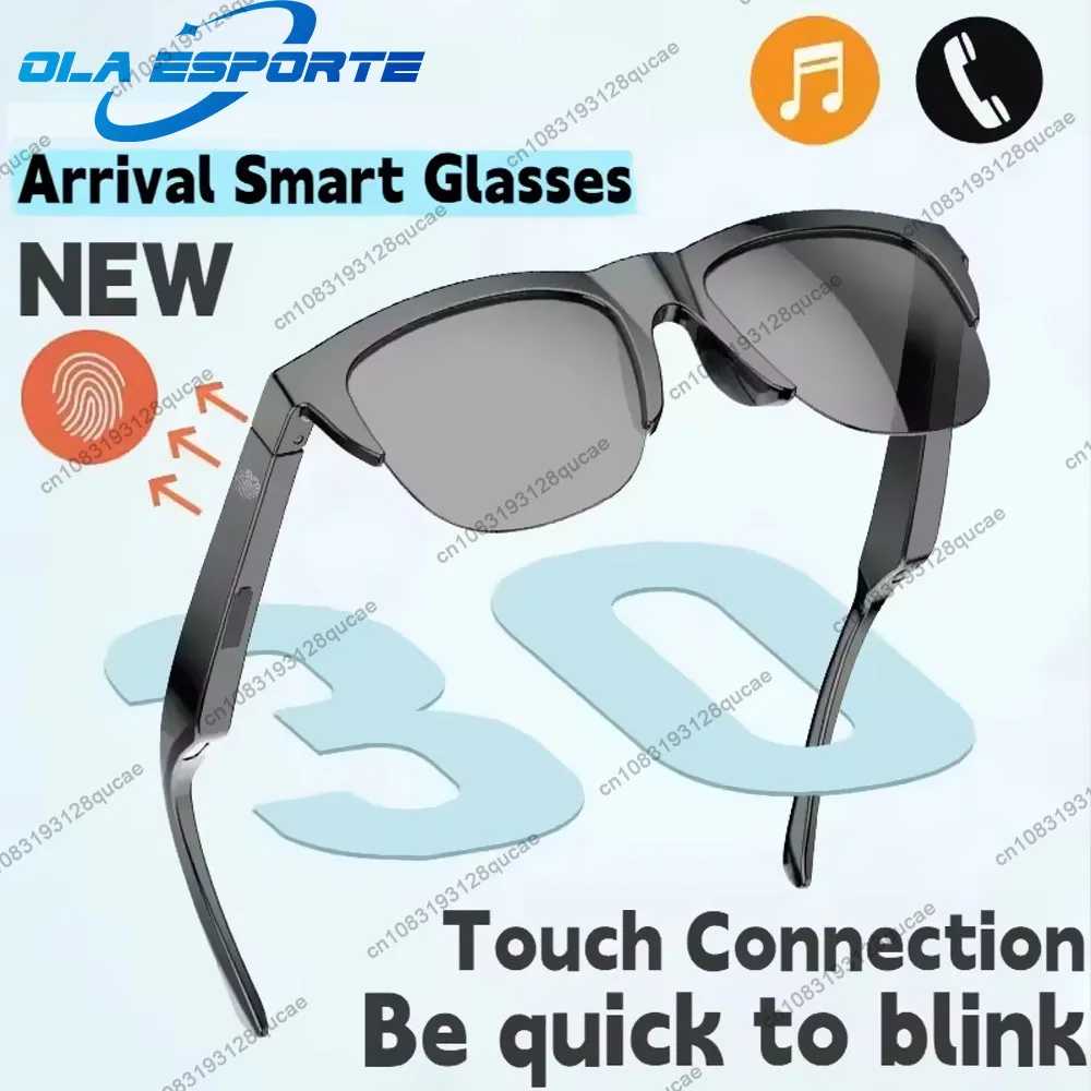 

Умные солнцезащитные очки Bluetooth V5.3, очки для звонков, спорта на открытом воздухе, водонепроницаемые наушники HIFI, черные технологии, анти-УФ-защита для мужчин и женщин