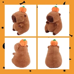 Halloween Pumpkin Kapibala Capybara Plush Toy Cute Doll Boys Girls Anime Plush Doll Soft Plush Anime Cartoon Halloween Xmas Gift