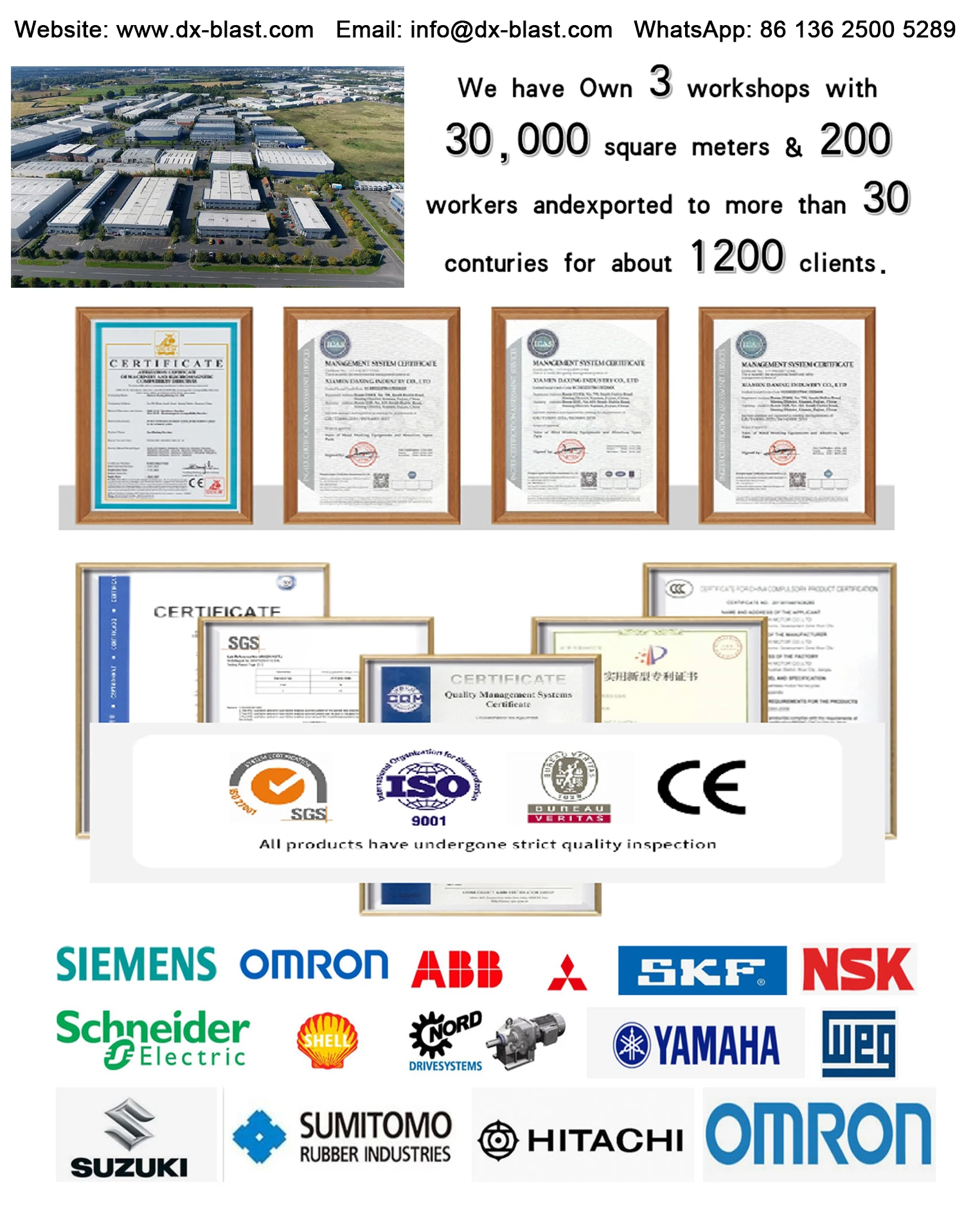 Máquina de limpieza de chorro de tiro de cilindro industrial con diseño de reducción de ruido de entrada cero