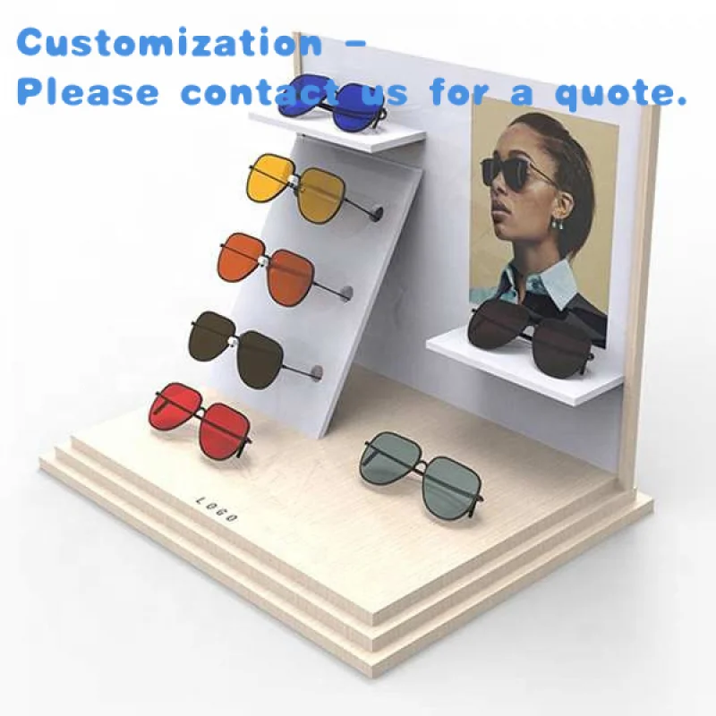 custom.Custom Acrylic Eyewear Luxury Countertop Display Acrylic Multi-Layers Display Sunglass Table Stand