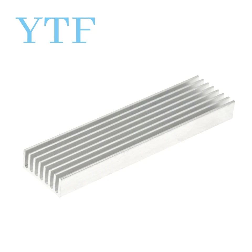 Heatsink Radiator Cooler Radiator 100×25×10MM High Quality Aluminum Heat Sink Fins Fast Thermal Conductivity Thermal Bar 