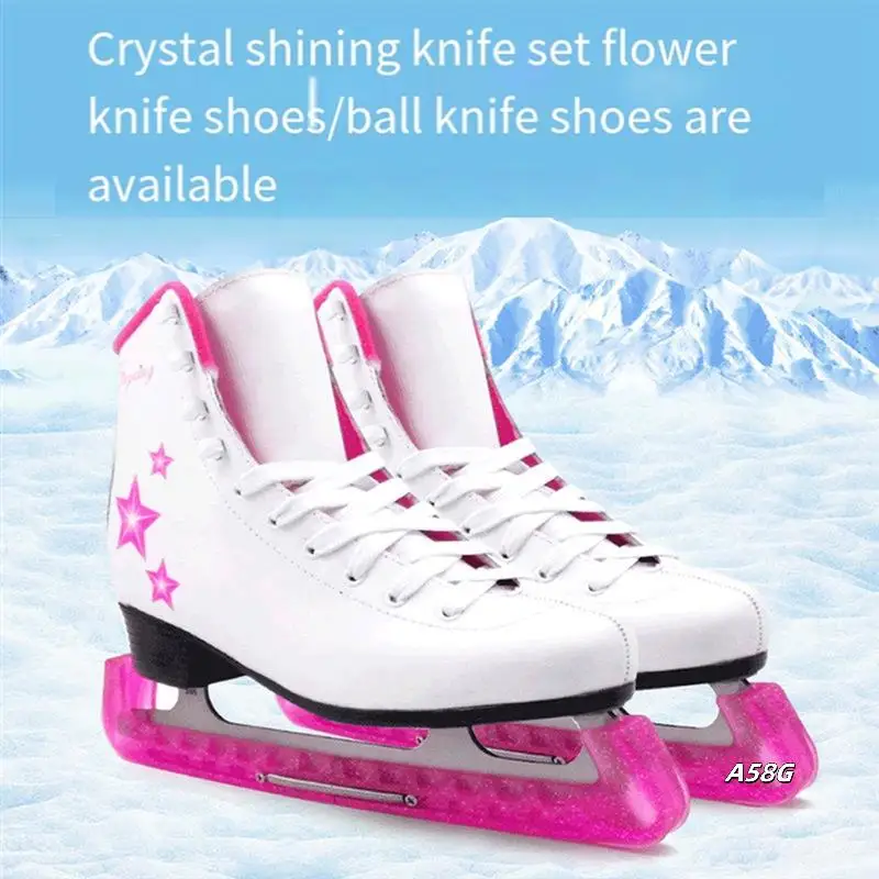 

1 Pair Soft Plastic Ice Hockey Figure Skate Blade Guard Cover Protector Ice Skate Runner Guards For Women Kids
