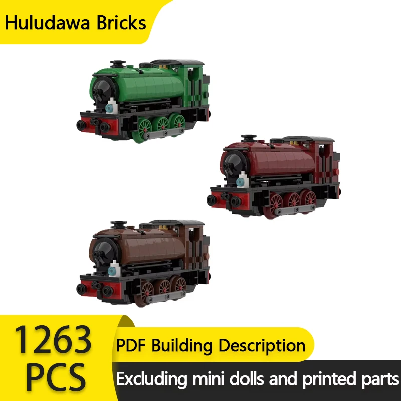 Popular Anime Train Model MOC Building Bricks 0-6-0ST Tank Engine Modular Technology Gifts Holiday Assemble Children Toys Suit