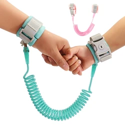 Safety Harness Leash for Kids, Anti Lost, Link de pulso ajustável, corda de tração, pulseira, bebê, criança, borboleta