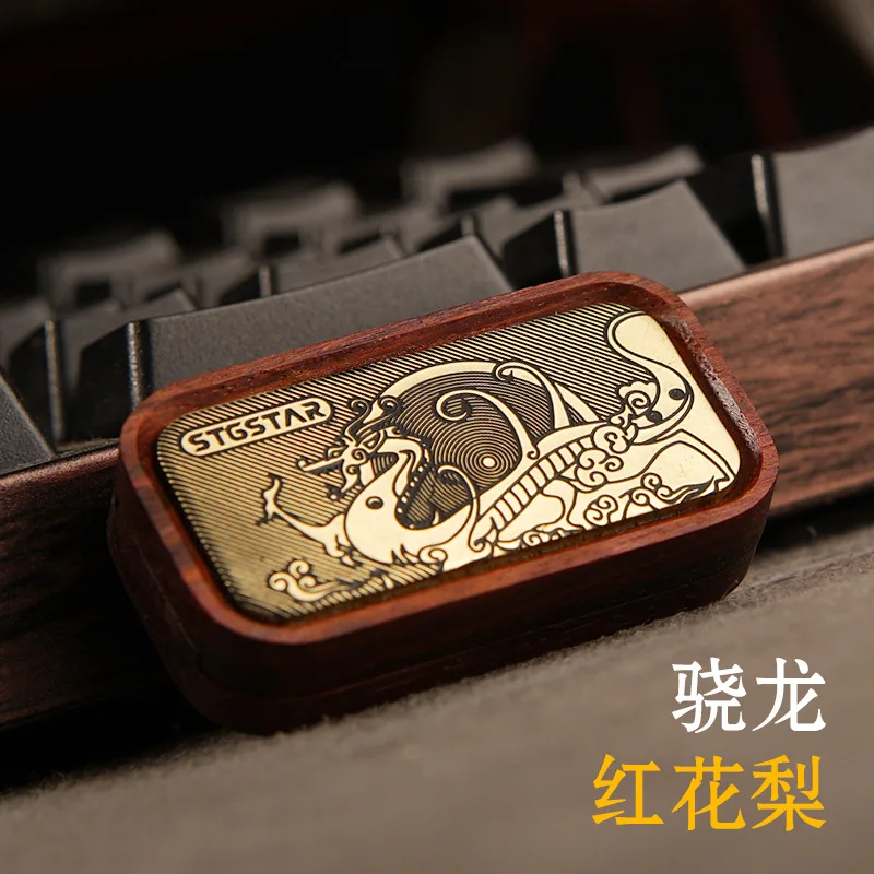 Curseur de poussée magnétique en bois de santal noir, jouet de doigt EDC, cartes de poussée en acajou, curseur anti-Stress, Fidget Spinners, jouet tdah, cadeaux