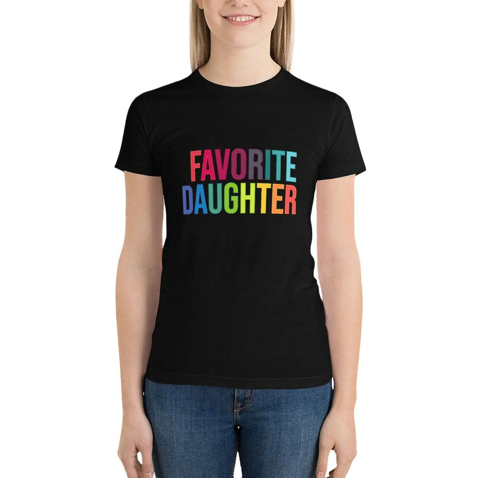 

Favorite Daughter T-Shirt animal print shirt for girls hippie clothes fashion woman blouse 2024