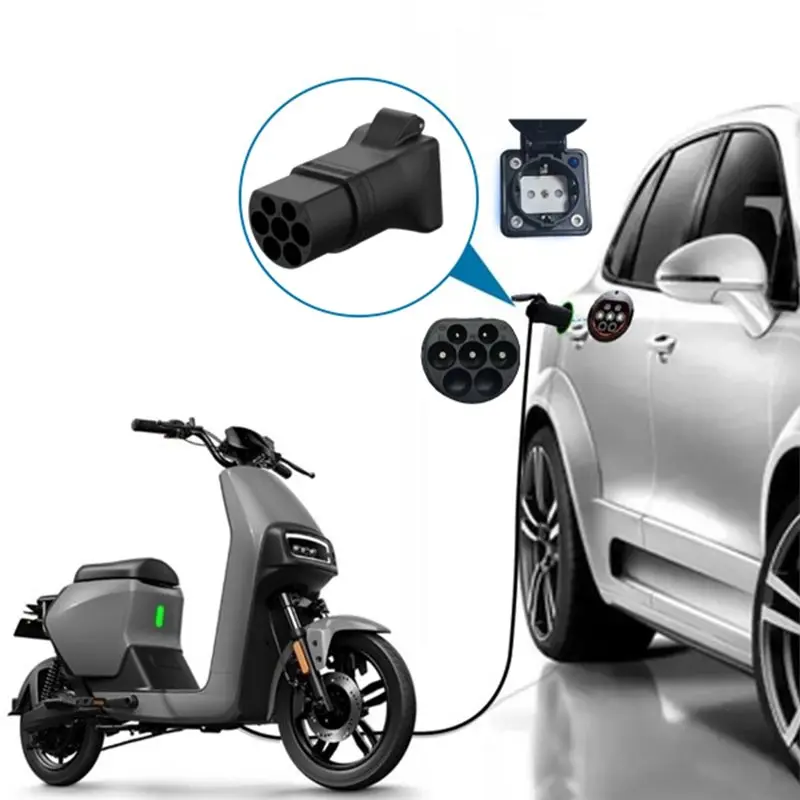A73X-GBT V2L EV Conversion Portable Discharger With LED For Camping Schuko Socket 220V EU Plug Electric Vehicle Discharge