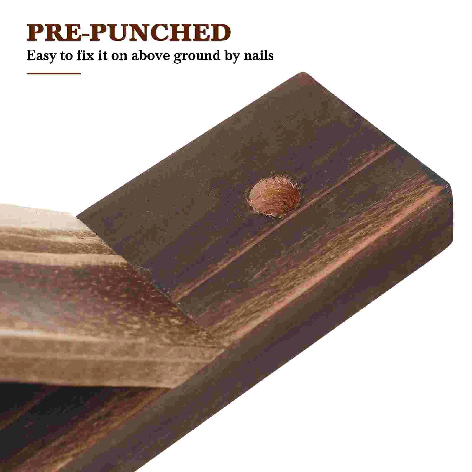 2 Pcs Wooden Base Kit lasting Garden Stand Easy Privacy Screening Small Base Practical Fence Part Fence