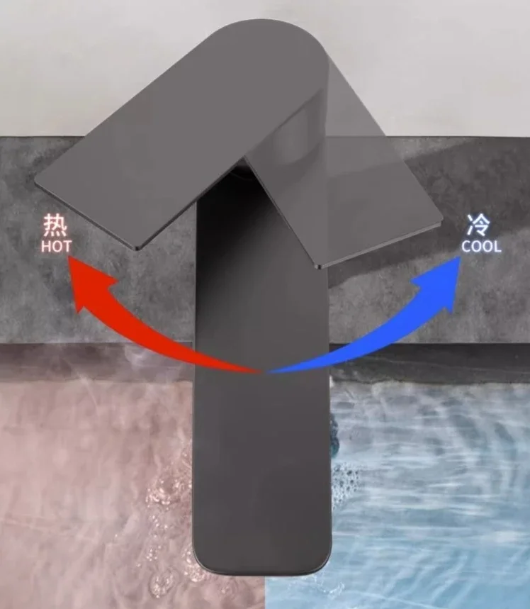 Cheap Modern Faucets Mixers Taps For Bathroom Temperature Adjustable Sink Faucet