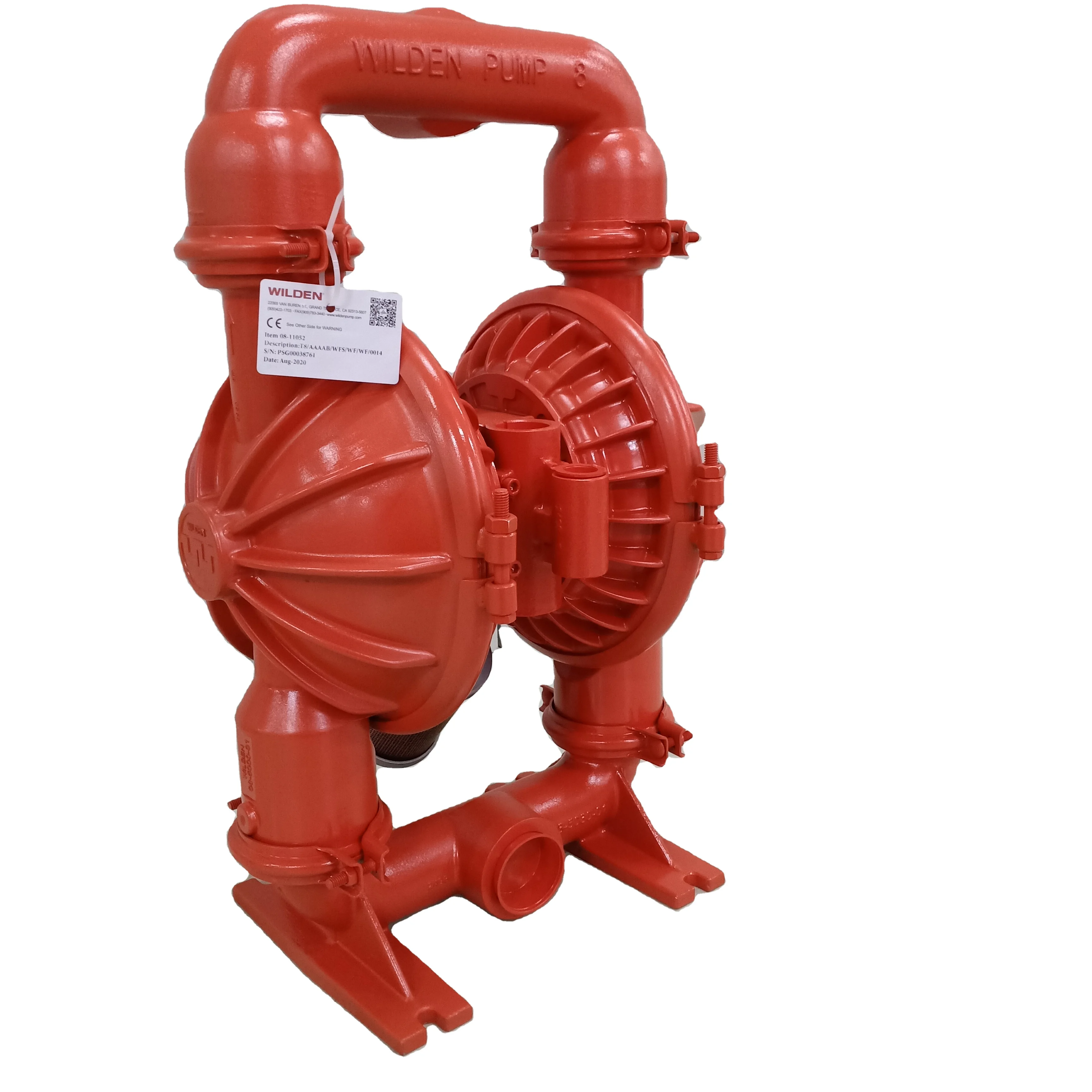 2 Inch Aluminum Wilden Air Operated Double Diaphragm Pump T8 with Neoprene Diaphragm and Valve Ball