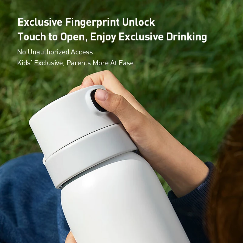 كوب فيليبس 560 مل معزول، كوب معزول للأطفال، كوب ماء آمن مع فتح بصمات الأصابع وعرض درجة حرارة الماء