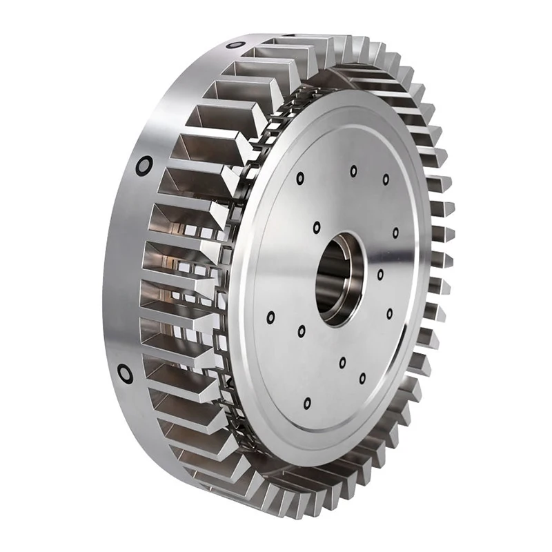 CNC Machined Steel Flywheel with Ring Gear for Engine Applications Metal Aluminium Stainless Steel Machining Service