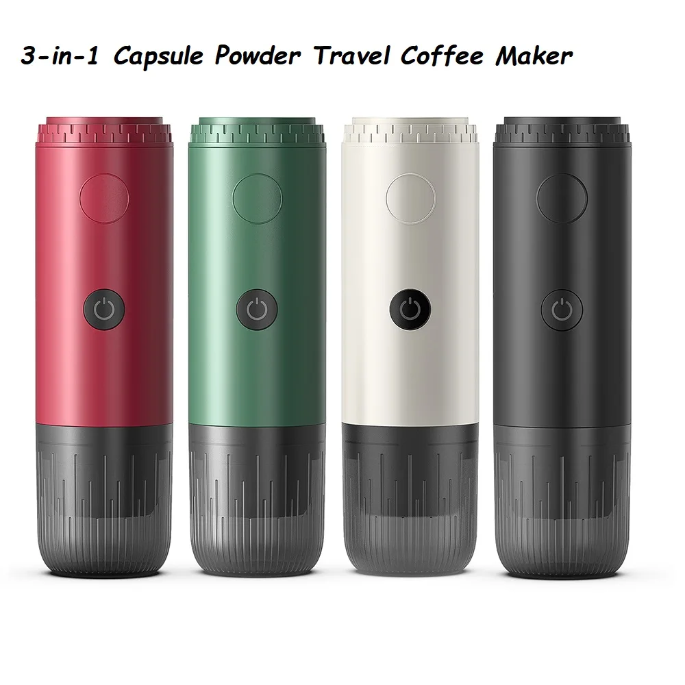 

RECAFIM Wireless Electric Portable Espresso Coffee Machine for Car Home Camping Coffee Maker Fit Nespresso Dolce Capsule Powder