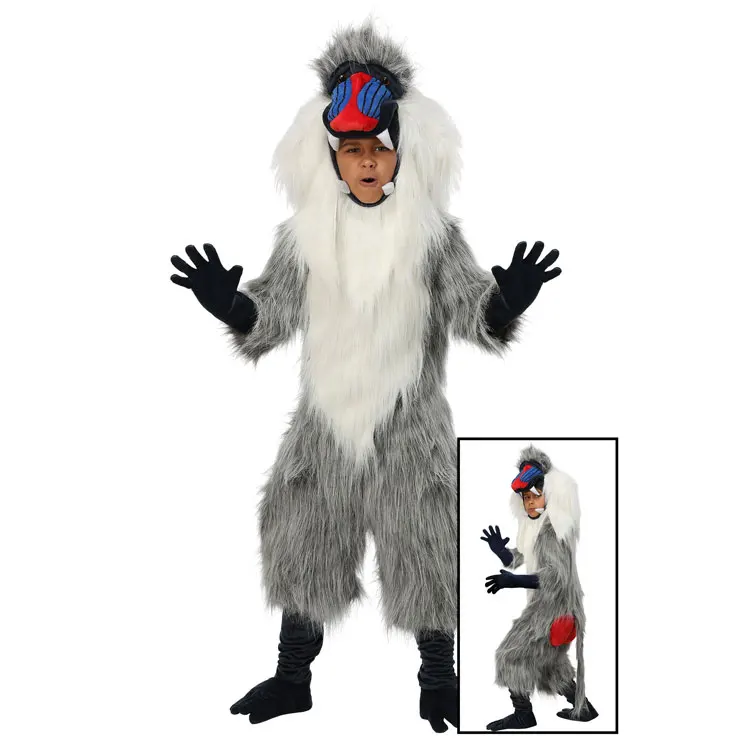 Costume d'Halloween pour Enfant et Adulte, Cosplay, Animal Africain, Babouche Rick, Spectacle sur Scène, Nouvelle Collection