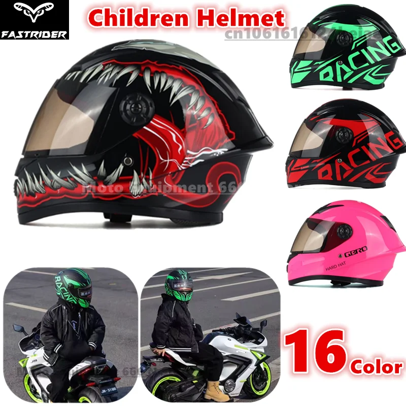 

Детский мотоциклетный шлем, защитный, полнолицевой, для горного велосипеда, всесезонный, для активного отдыха и езды